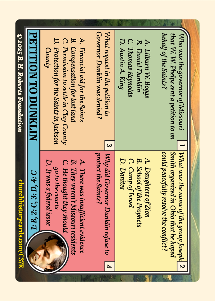 Back of card