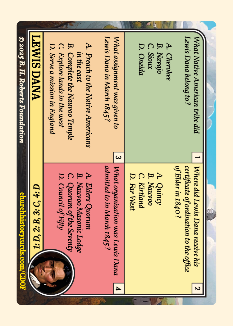 Back of card