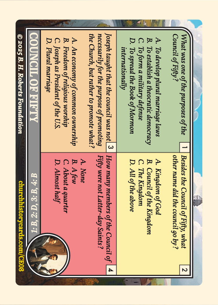 Back of card