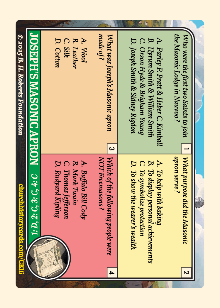 Back of card