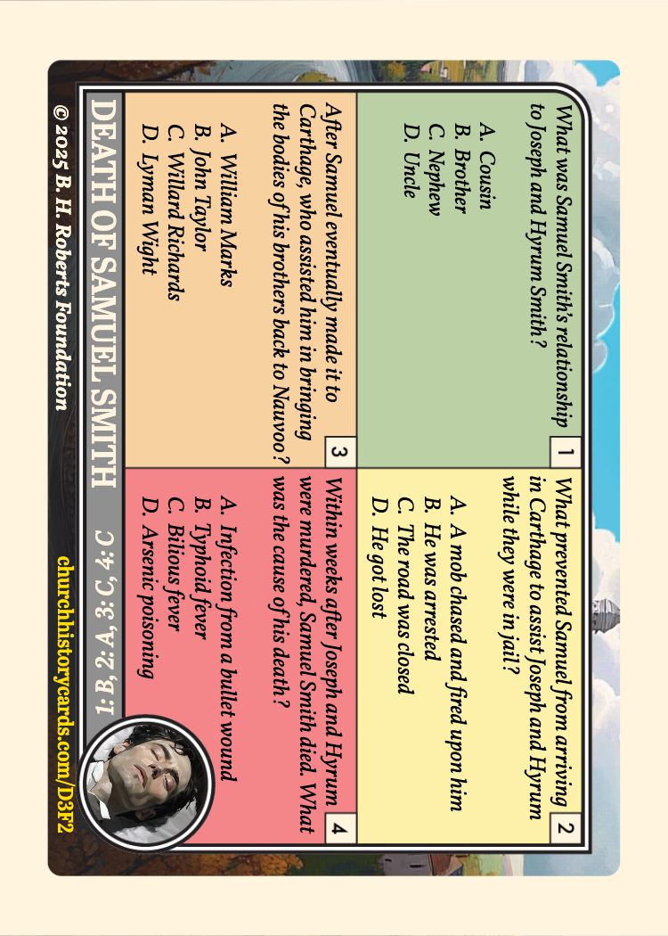 Back of card