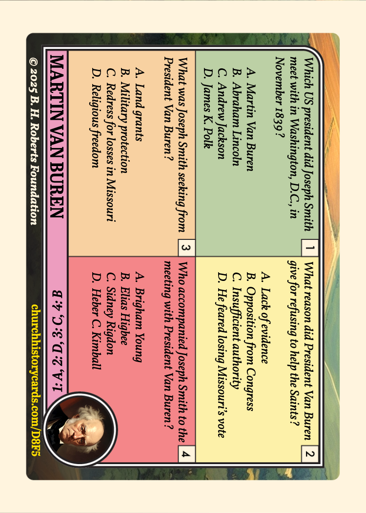 Back of card
