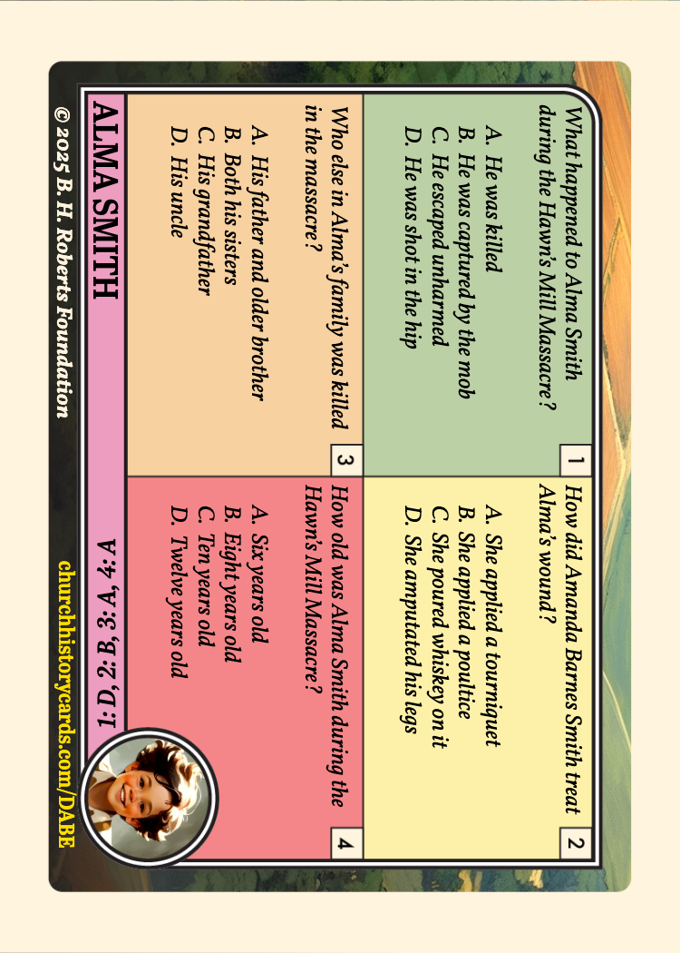 Back of card