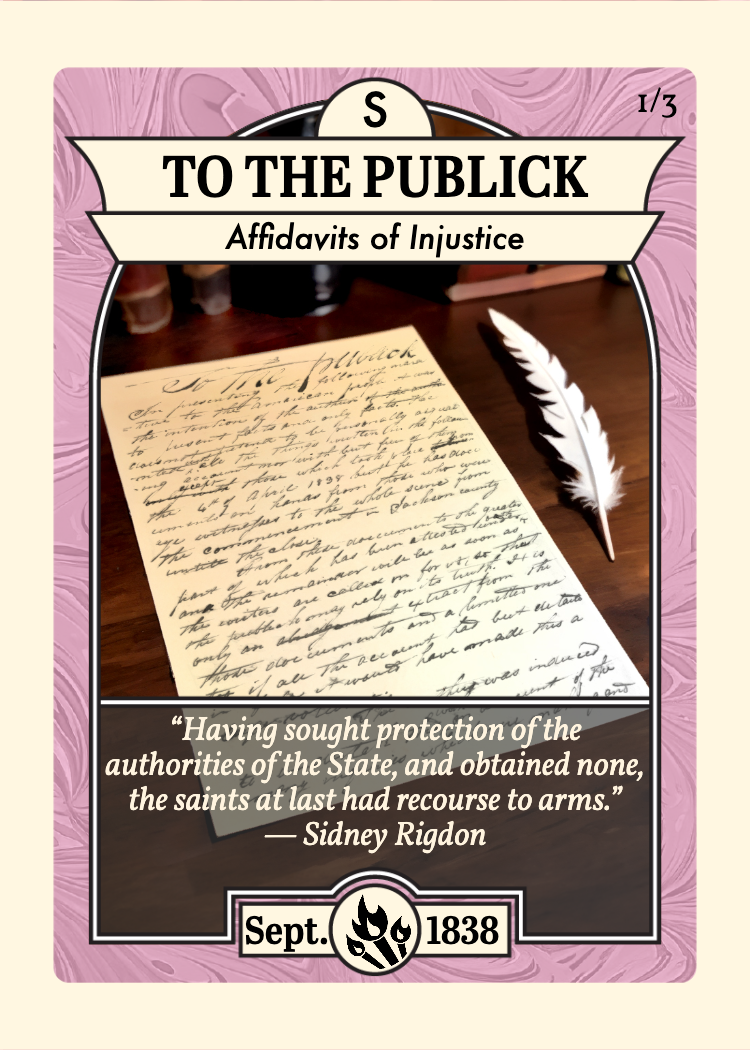 Front of card