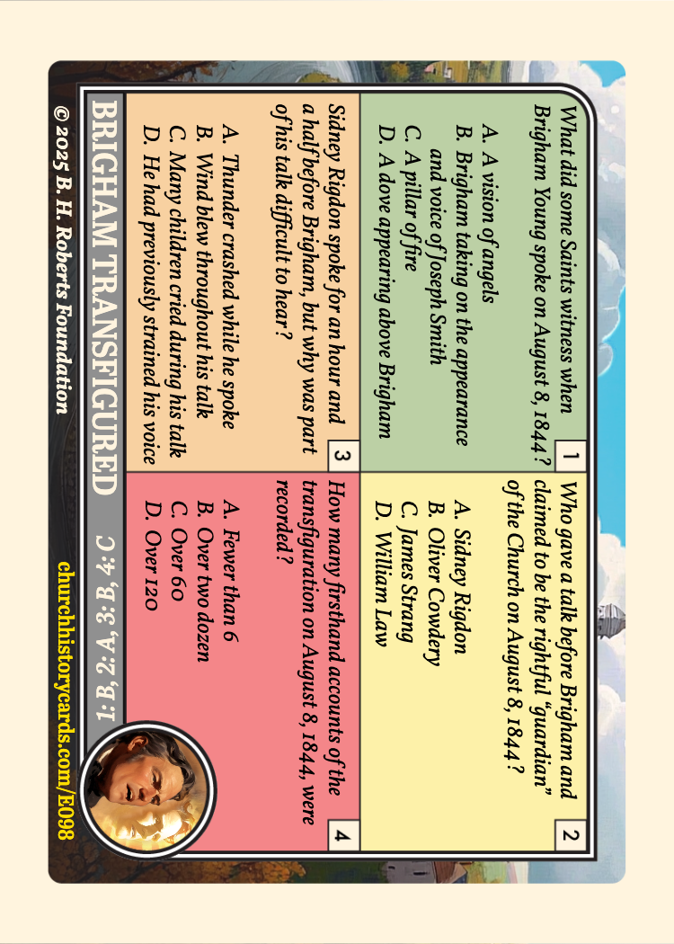 Back of card