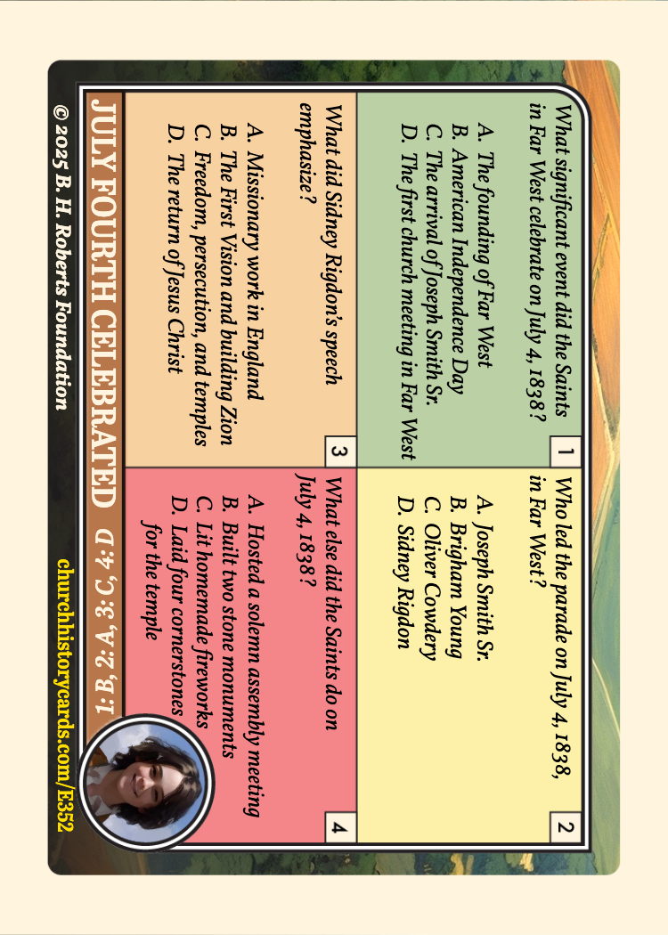 Back of card