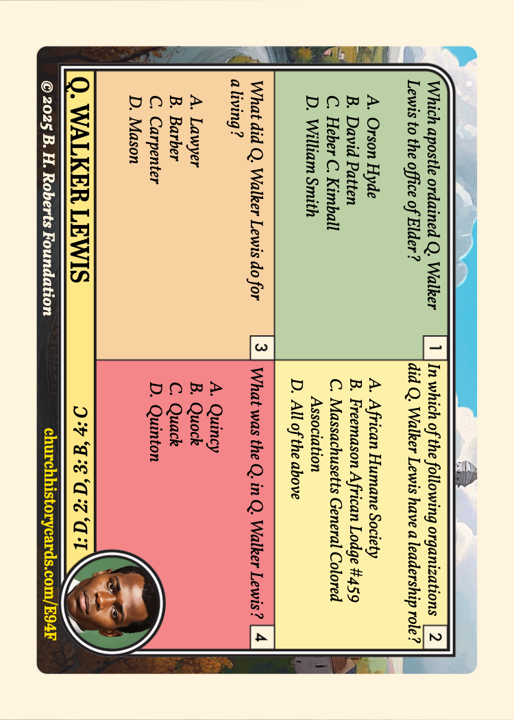 Back of card