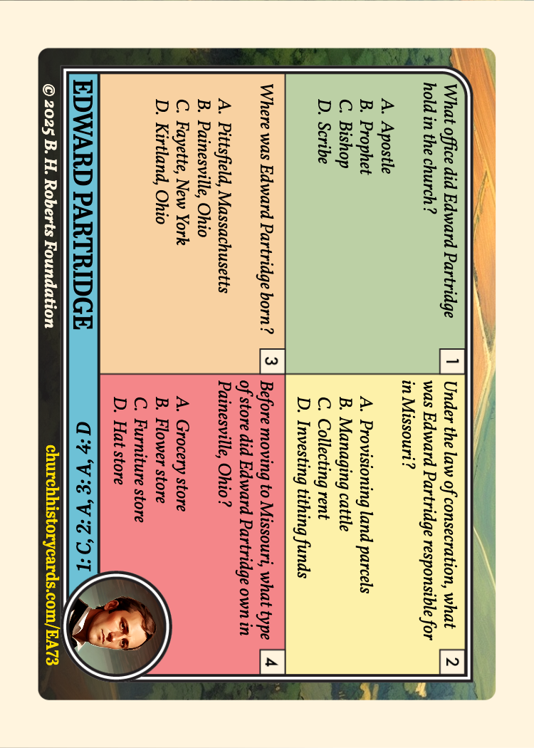 Back of card
