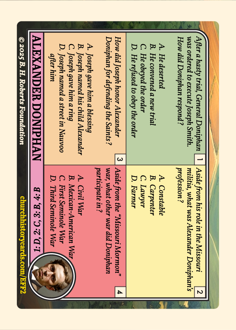 Back of card