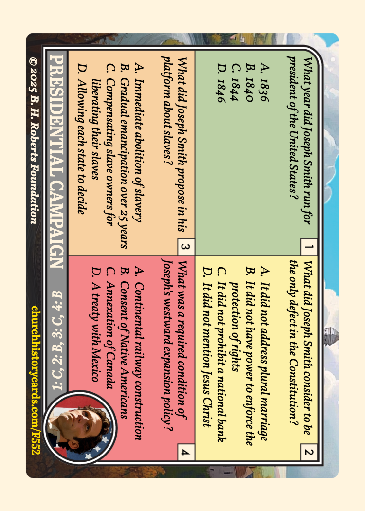 Back of card