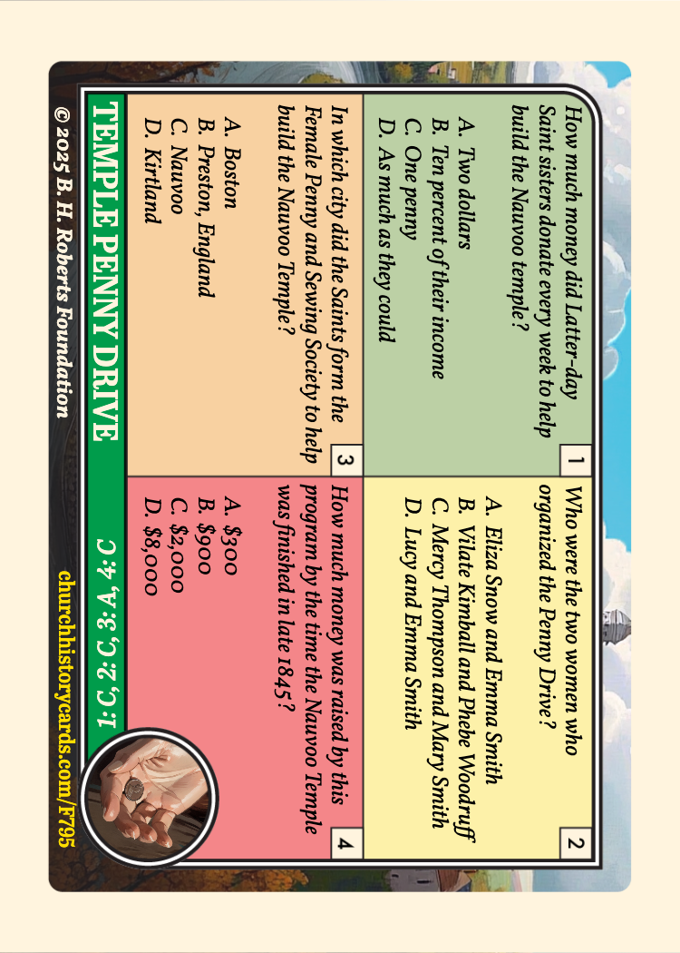 Back of card