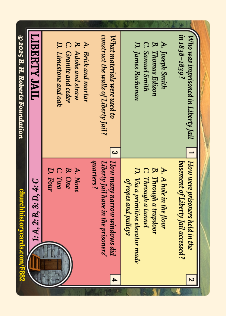 Back of card